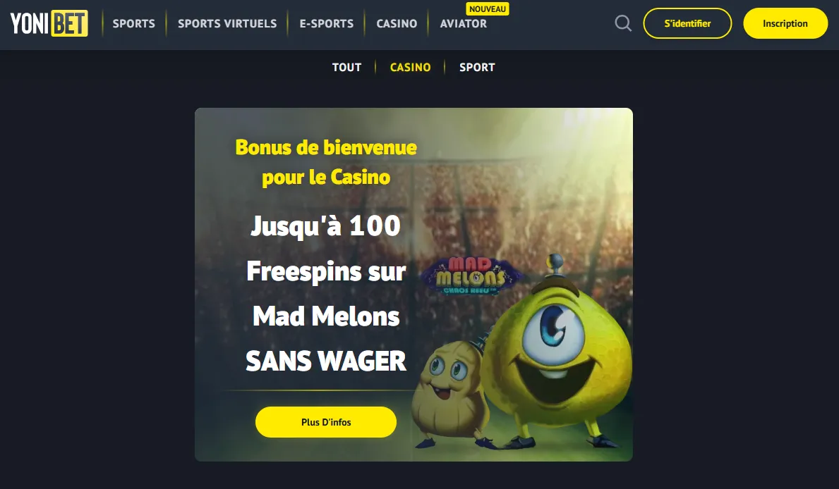 Yonibet avis licence Curaçao Gaming Authority France